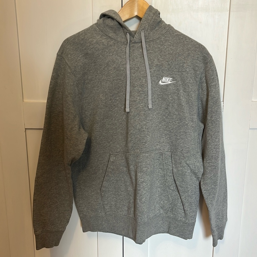 Gray Nike hoodie